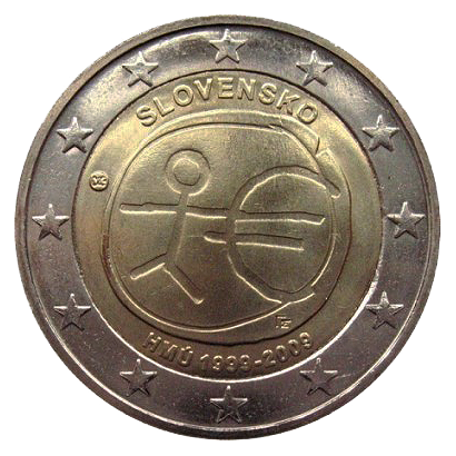 2 euros conmemorativa 10º Aniversario de la Unión Económica y Monetaria